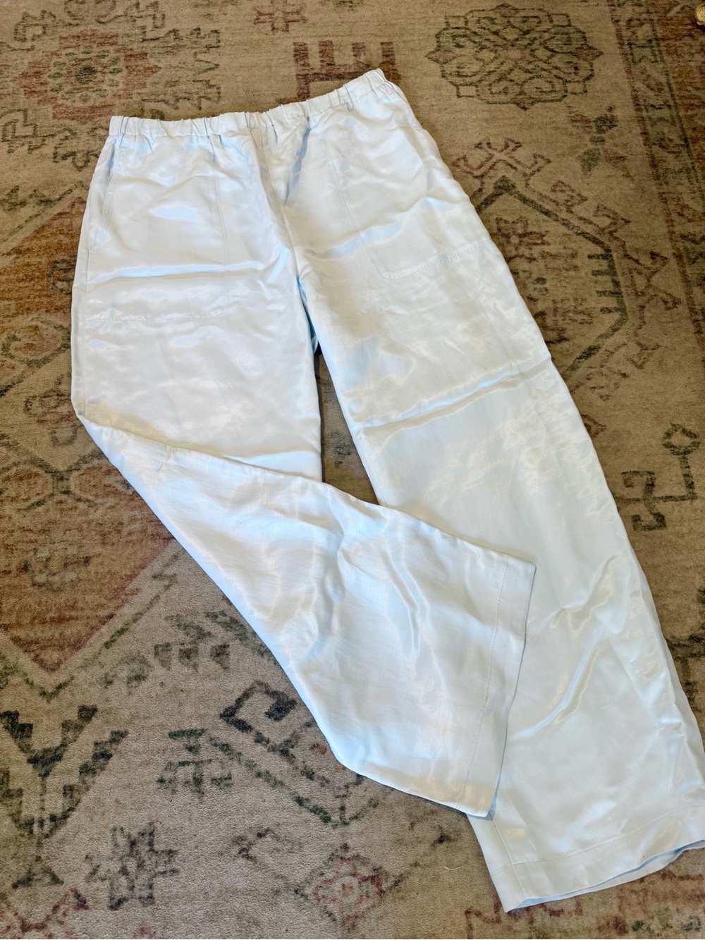 Vince Linen pants light blue